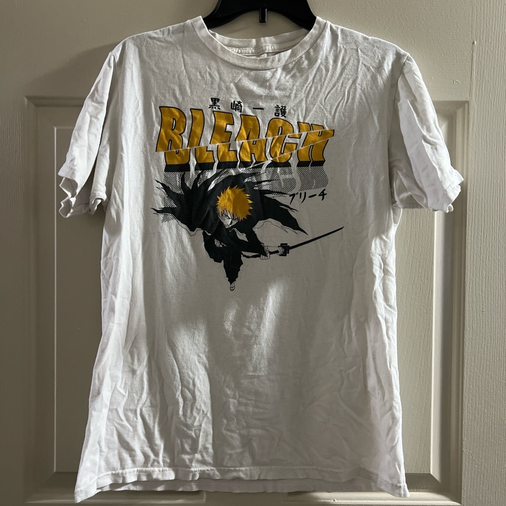 Ripple Junction Bleach White and Yellow Graphic Tee